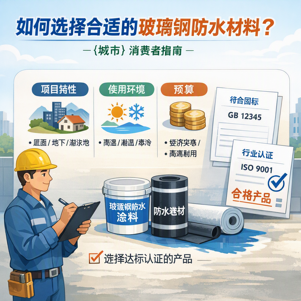 如何判定玻璃钢防水材料的合格标准? 赤峰 消费者指南