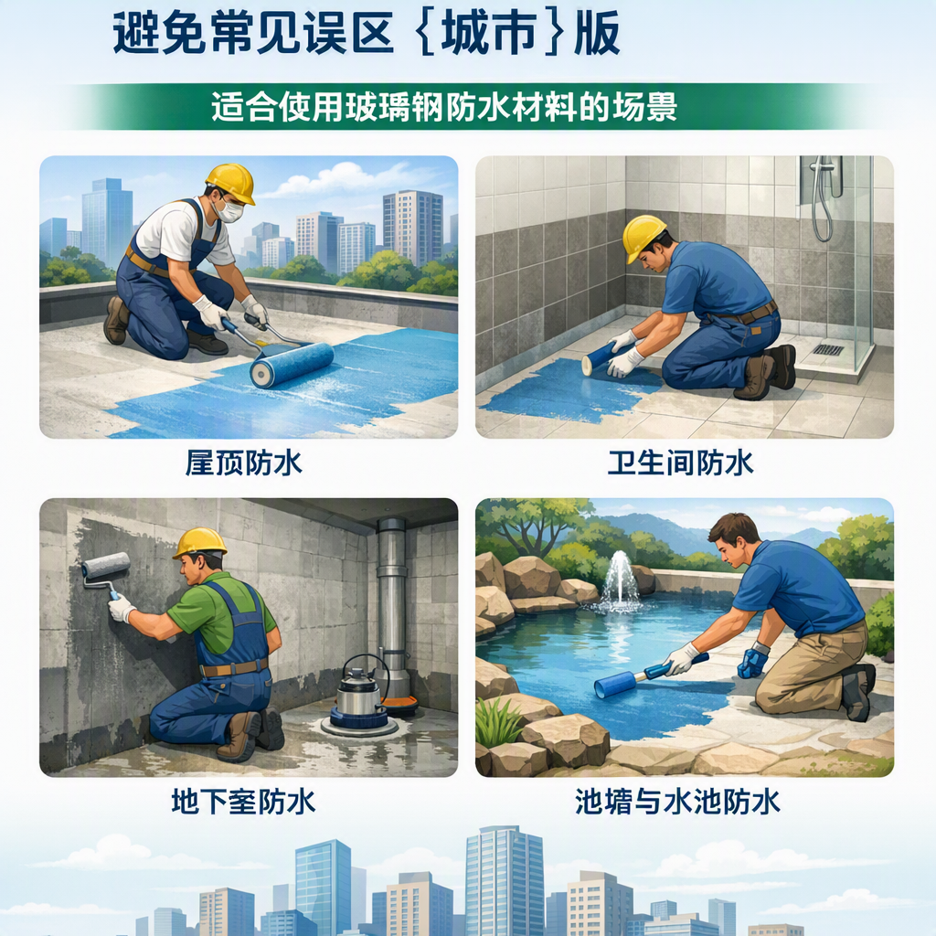 玻璃钢防水材料施工注意事项,避免常见误区 赤峰 版