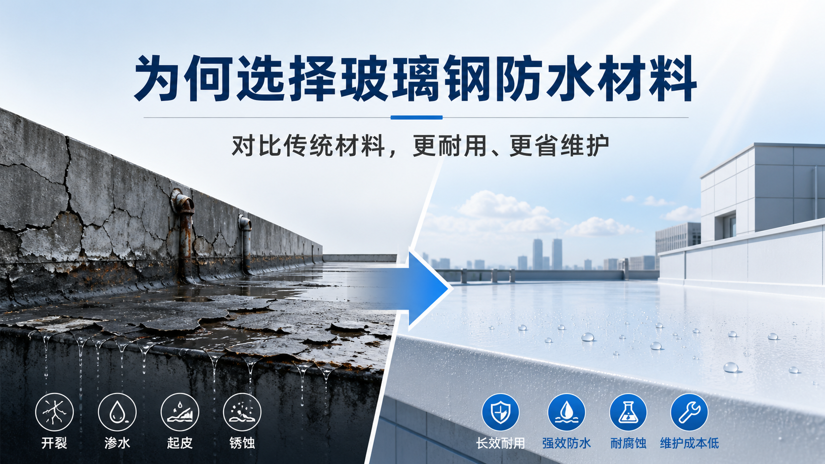 在赤峰，为何选择玻璃钢防水材料而非传统材料