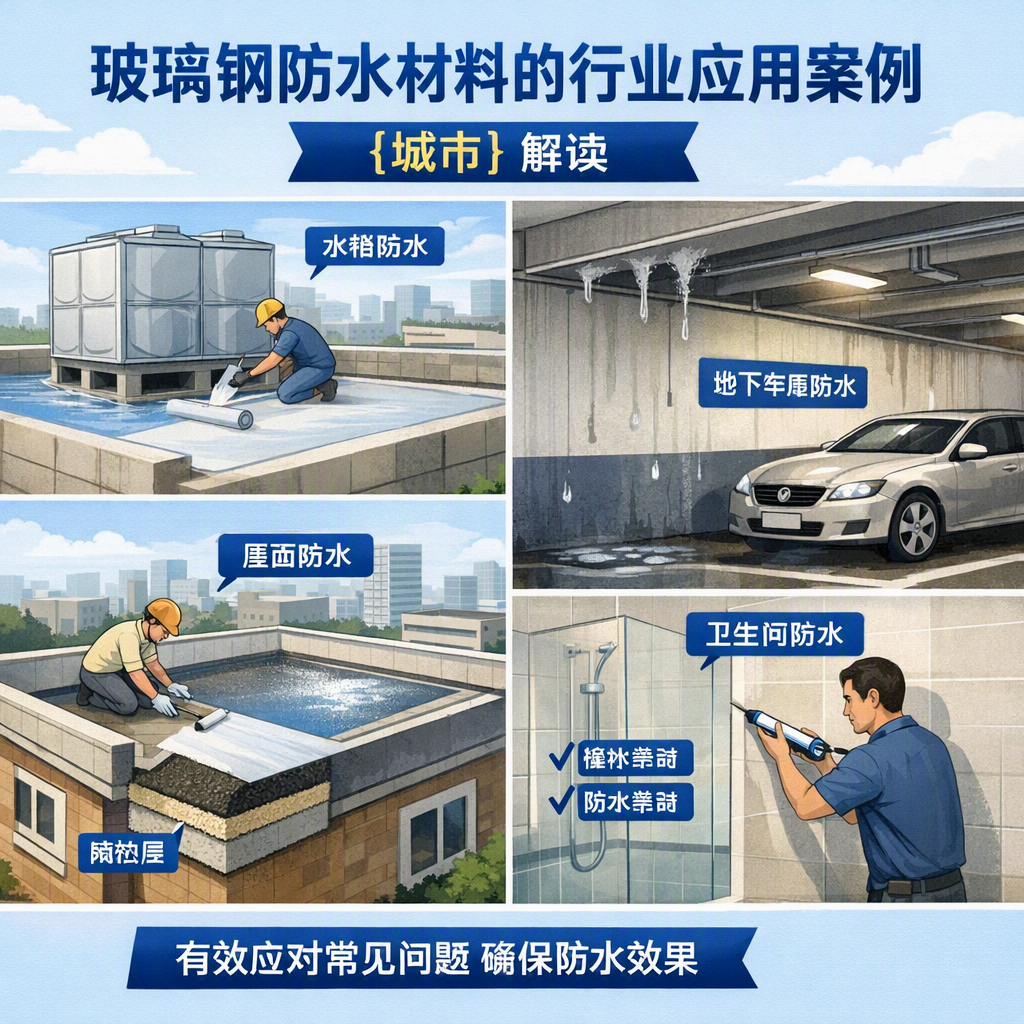 玻璃钢防水材料的行业应用案例,赤峰解读